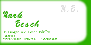 mark besch business card